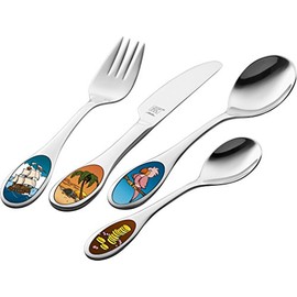 Zwilling J.A Henckels Adventures Children's Cutlery Set, Polished 18/10 Stainless Steel, 4 Piece