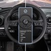 SEG Direct Black Car Steering Wheel Cover Small Size 14-14.25