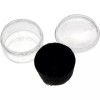 FindingKing Black Glass Top Jewelry Case (Snap close lid) w/