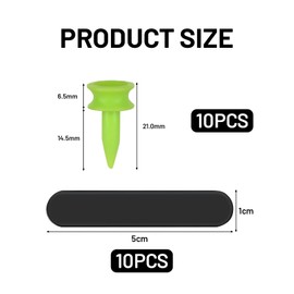 FunnAura 10 PCS Lead Tape Golf With 10 Tees Plastic, Adjust Weight for Tennis Racket