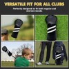 Golf Club Covers for Driver, Fairway, Hybrids - 3 Options