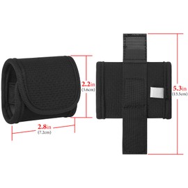 GEEKRIA Earbuds Pouch with Belt Loop Compatible with AirPods 4 AirPods Pro 2 AirPods Pro AirPods 3 AirPods 2, Earbud Case Belt Holster, Protective Case Cover with Clip Holder for Bag Strap (Black)