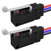 Joinfworld Waterproof Micro Limit Switch with Long Straight Hinge Lever