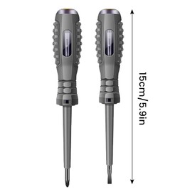 2-in-1 High Torque Strong Magnetic Screwdriver Electricity Detector,Electrical Circuit Tester Pens,Voltage Tester Screwdriver,Portable Voltage Tester Screwdriver Set (Flathead+Crosshead)