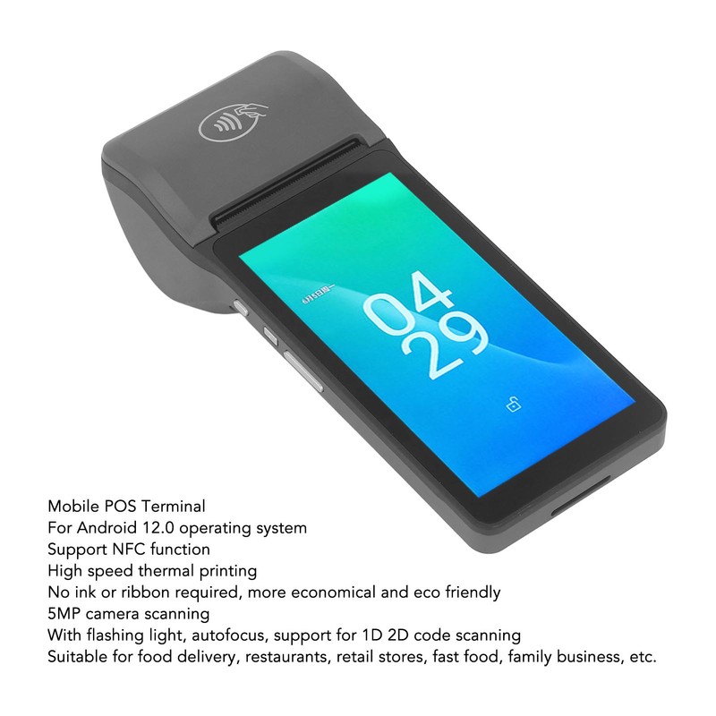 POS Terminal Receipt Printer 4G WIFI Bluetooth Thermal Printing 1D