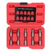 Broken Screw Removal Tool, 10Pcs Screw Extractor Set Left Spiral