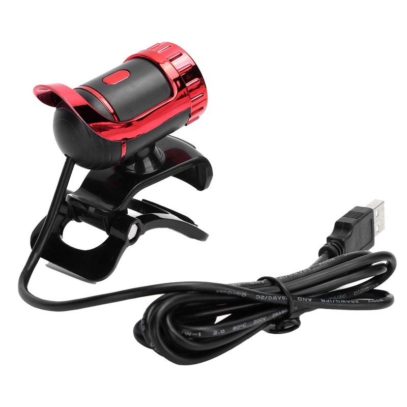 Computer Camera, Desktop Webcam with Microphone, Head 360 Degree Rotation,