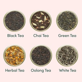 VAHDAM VAHDAM, Luxury Tea Gift Set | 24 Unique Loose Leaf Teas in Tin Caddies - Premium Tea Gift Box |Gluten Free & Non GMO | Gifts for Women, Men & Adults