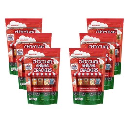 Animal Crackers, 8 Ounce Resealable Bag (Case of 6) Chocolate