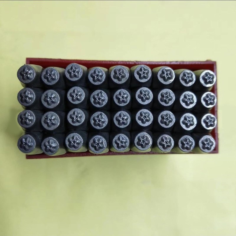 Ousidiman Set Of 3 Star Shaped Metal Punches Stamps Practical