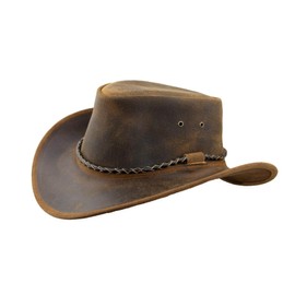 Black Jungle Kimbolton Leather Western Hat Australia Cowboy Hat, tan