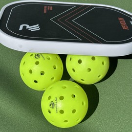 Eco Sports Performance Pickleball Balls Biodegradable Plastic Free | 40 Hole Outdoor Regulation Pickleballs | 6 Pack | USAPA Approved