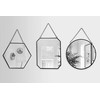GreyZouq set of 3 wall mirrors (assorted black)