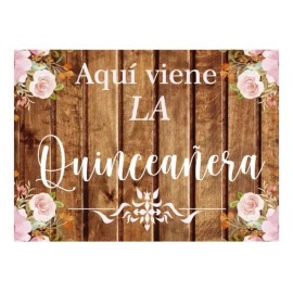 Recuerdo Xv Años Letrero Aquí Viene La Quinceañera Xv 15