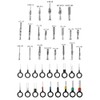Fulillanlun 340Pcs 1/1.5/1.8/2.2/2.8/3.5mm Terminal Pins Wire Harness Pin Male Female