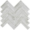 CHIHUT 12''x12'' Grey Wood Look Herringbone Peel and Stick Backsplash