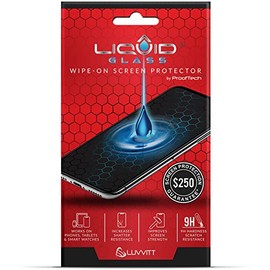 LIQUID GLASS LIQUID GLASS Screen Protector With $250 Protection Coverage | Wipe On Scratch and Shatter Resistant Nano Technology for All Phones Tablets and Smart Watches - Universal Fit (New and Advanced)