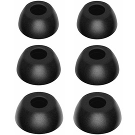 Memory Foam Ear Tips Compatible with Soundcore Liberty 4 NC Earbuds, Foam Ear Buds Noise Cancelling Ear Cap Ear Plug Eartips, LMS 3 Size 3 Pairs,Black 724