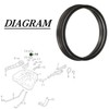 PMFCA Fuel Tank Pump Seal O-Ring Compatible with Nissan S14