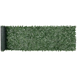 Happybuy 39x158in Artificial Ivy Privacy Fence, Green Wall Screen, Greenery Mesh Backed with Reinforced Joints, Faux Hedges for Outdoor Garden, Yard, Balcony Decor