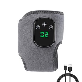 KUWUNG Fußmassagegerät, 3-in-1 Foot Massage, Tragbare Kabellose Beheizte Knöchelbandage mit 3 Vibrationsmodi, 5 Heizstufen for Achillessehnenentzündung, Geschenke für Männer Frauen Mama Papa