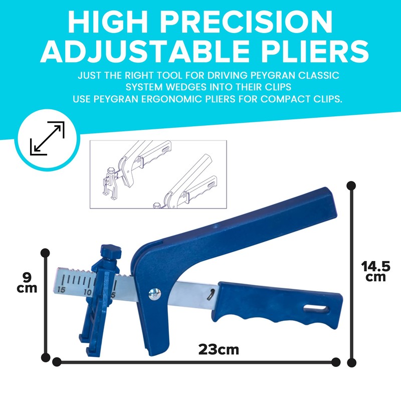Peygran Adjustable Pliers for Classic Tile Levelling System: Home Improvement