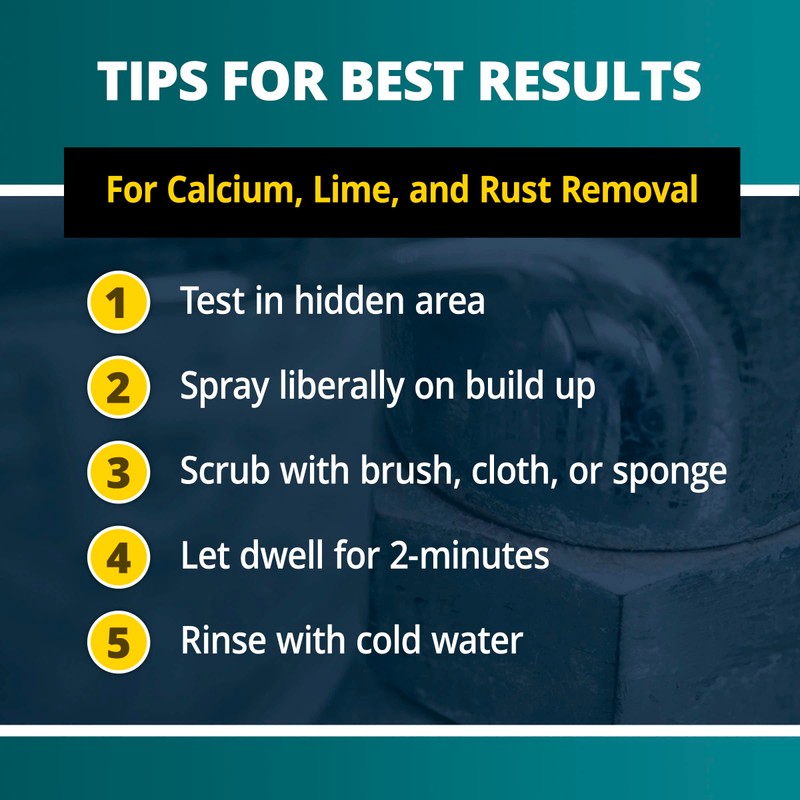 CLR PRO Calcium, Lime & Rust Remover - Quickly Removes