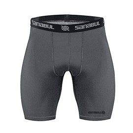 Sanabul Mens Compression Shorts for Martial Arts BJJ Grappling Nogi Shorts - Charcoal Grey, X-Large