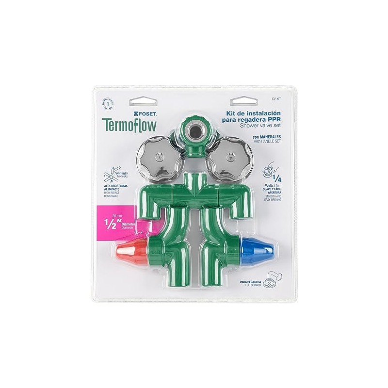 Foset Termoflow CV-KIT, KIT PPR para instalación regadera con manerales