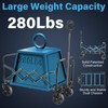 Wagons carts Foldable|Collapsible Wagon with Wheels|280lbs.Wagon cart with Wheels Foldable|Folding