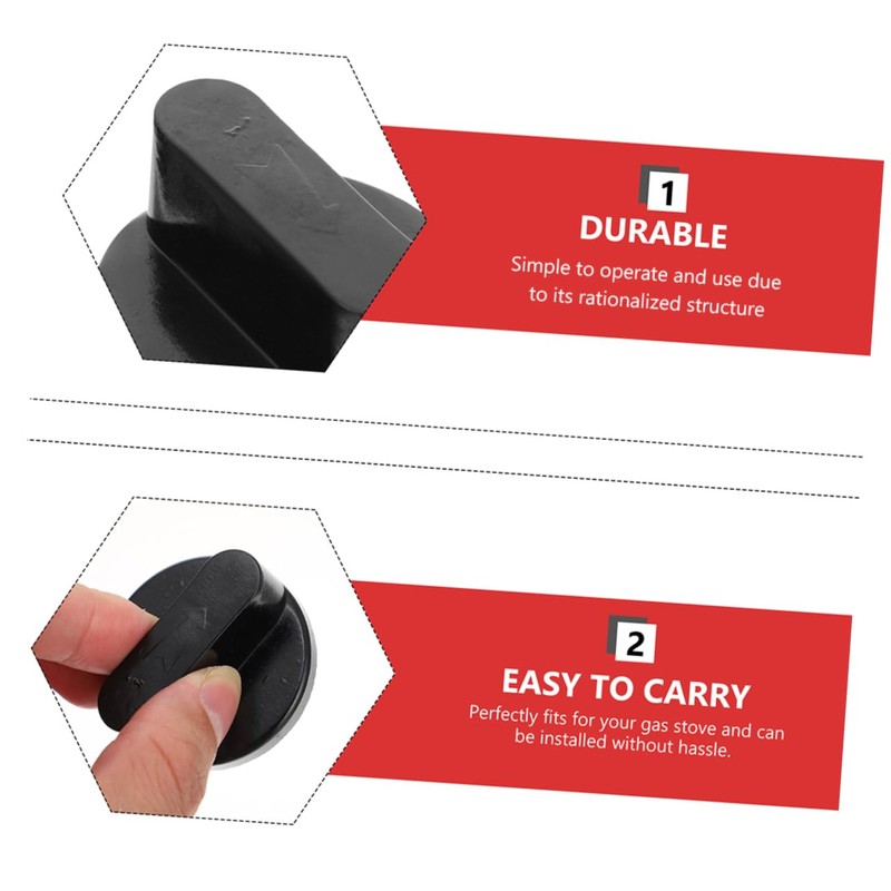 TEHAUX 2sets Gas Stove Knobs Replacement Easy to Install Control