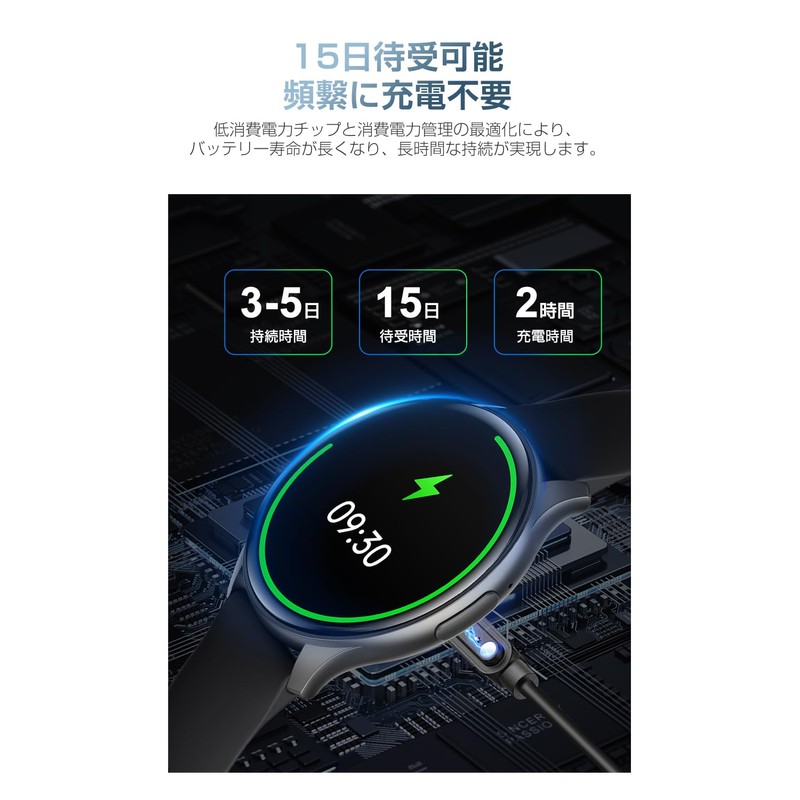 Meisei Smart Watch, Bluetooth 5.3 Calls, Pedometer, Activity Tracker, 150+