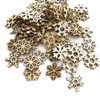 Snowflake Ornaments 50pcs Wooden Snowflake Ornament Unfinished Wood Snowflake DIY