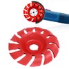 3.5in 12 Tooth Polishing Disc Red Wheel Woodworking Engraving Tool