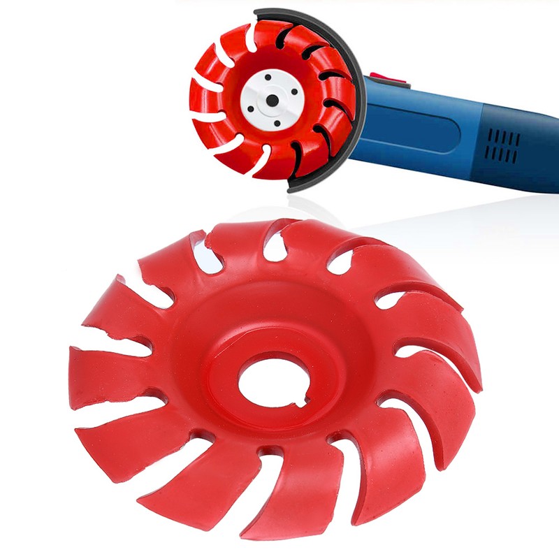 3.5in 12 Tooth Polishing Disc Red Wheel Woodworking Engraving Tool
