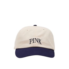 Victoria's Secret Pink Cotton Baseball Hat/Cap Color Beige/Blue One Size Fit All New