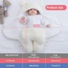 KLERICER Newborn Baby Swaddle Blanket, Baby Hooded Swaddle, Receiving Blanket