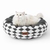 ZOMISIA Cat Beds for Indoor Cats, Cute Donut Kitten Beds