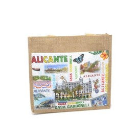 Aries boutique Casa Carbonell Tote T2 Beige Summer Bag, Alicante, Beige Bag, Spain, Butterfly, Jute Bag, Beige, beige