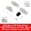 Areyourshop EGR Block Off Plate Kit for 1988-1995 To-yo-ta V6