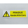 Fragile Handle with Care Pack of 3 Stickers Waterproof Outdoor