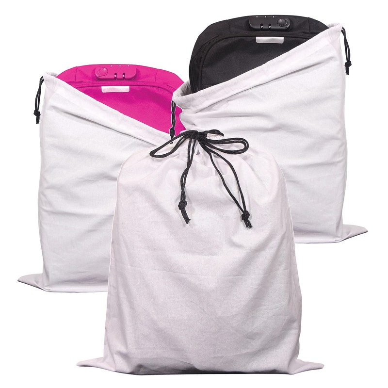 3 Pack Drawstring Dust Covers Large Cloth Storage Pouch String