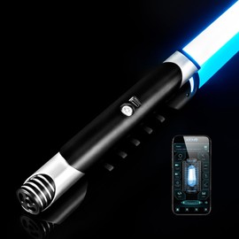 XenoSaber XRGB 3.0 Motion Control Dueling Light Saber for Adults, Sensitive Smooth Swing 16 Sound Fonts Light Saber with APP Control, Infinite Color Change, Rechargeable Aluminum Hilt