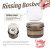 Uouovo Upgraded Large Denture Bath Box Cup No-Leak Denture case