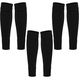 Yymobt 3 Pairs Calf Compression Sleeve Black Leg Sleeve Socks Shin for Men Women Soccer Running Cycling