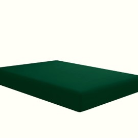 Sfoothome Fitted Sheet King Size, Brushed Microfiber, Extra Soft and Comfortable - Wrinkle, Fade Resistant,Blackish Green Sheet with Deep Pocket