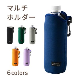 Asahi Koyo MH25-05 Bottle Holder, 16.9 fl oz (500 ml), Compatible with 20.3 fl oz (600 ml), Orange, 1 Piece, Compatible with PET Bottles, Removable Belt, Bottle Cover, Water Bottle Cover, Multi Holder