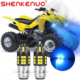 SHENKENUO For Suzuki LTZ 400 Z400 QUADSPORT 2003–2008 8000K LED HeadLight Bulb Blue H6M 2x