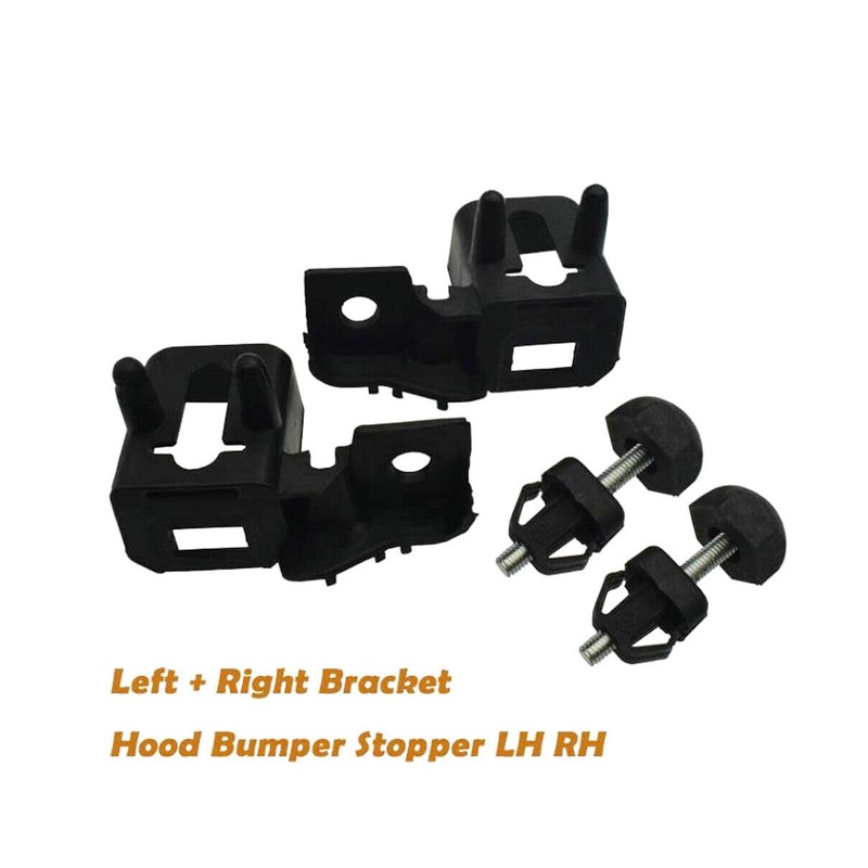 4PCS Hood Bumper Stopper Bracket Left Right Set For Ford