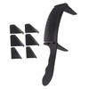 Baluue 4sets Professional Barber Cutting Comb Guides Shape Curved Design